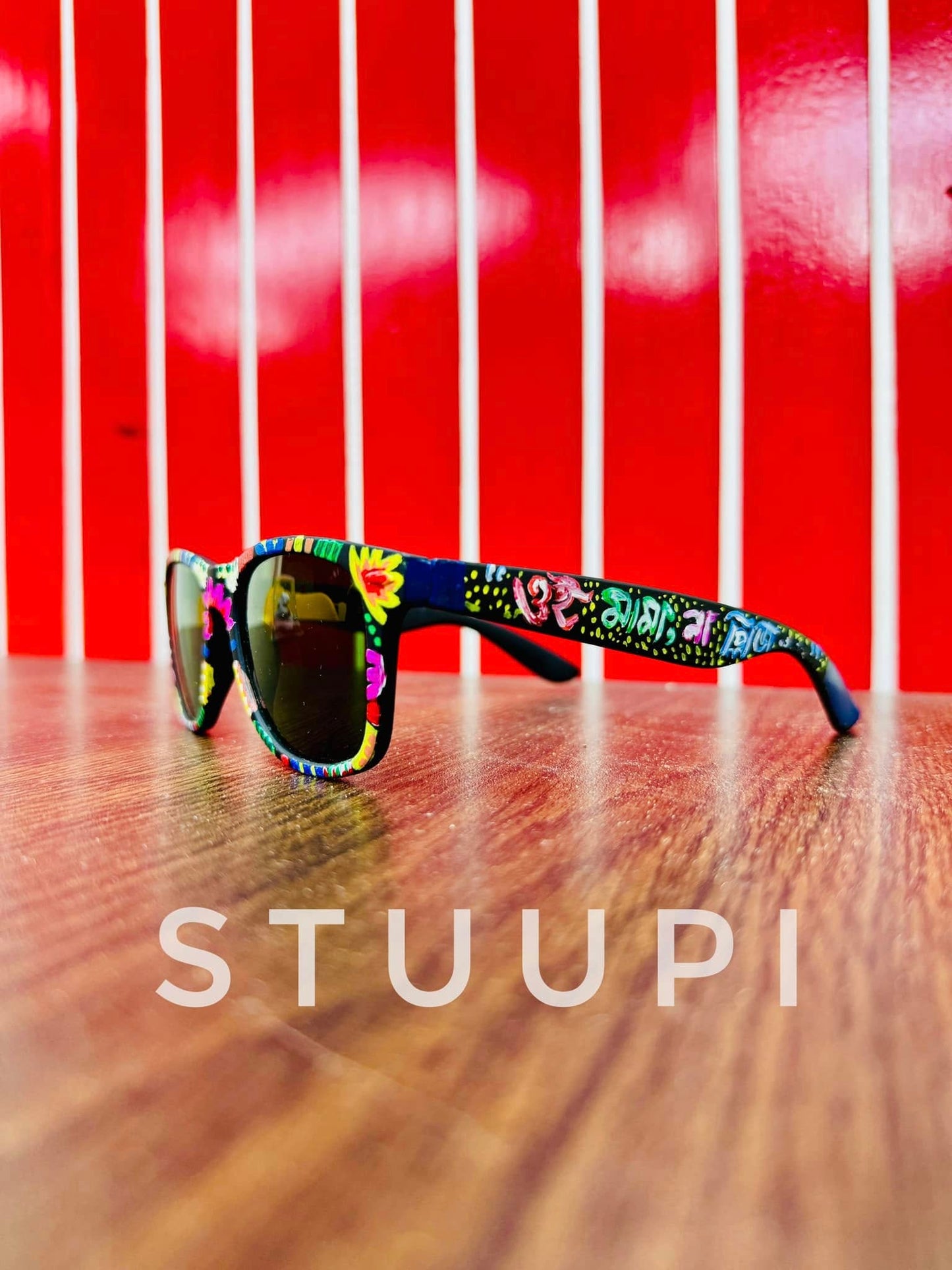Hand-Painted Rickshaw Art Sunglasses