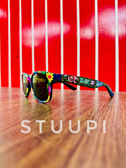 Hand-Painted Rickshaw Art Sunglasses
